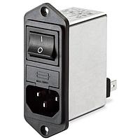 Schaffner FN286B-1-06 Inlets 1A MEDICAL FASTON COMPCT PWR ENTRY MOD