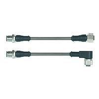 HARTING 21034157404 Sensor Cables / Actuator Cables M12 ML ON FEM 4POL. WITH LED 1,5M
