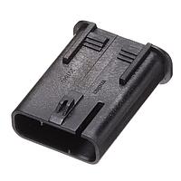 Molex 201840-0030 Housings MultiCat Inline Plg Hsg 3Ckt Key A Blk