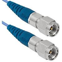 Amphenol SV Microwave 7015-1085 RF Cable Assemblies 2.92mm Male to 2.92mm Male 12" Strain Relief Cable Assembly for .047 Cable