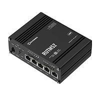 Teltonika RUTM52100300 Cellular Routers Cellular Router. Dual 5G modems, 4G CAT 20 fallback. SA, NSA. Dual SIM, eSIM. WiFi 5, GPS, 5 x Ethernet. Regions: EMEA, APAC, Brazil. PSU: UK.