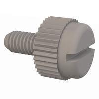 Essentra Components 50M030050T006 Thumb Screw Slotted Thumb Screw, M3 X .5 Thread, 6mm Lg