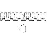 Laird Performance Materials 3962001000 Contact Strips & Rings FLX,STR,BF,PSA,CTL .17x.195x.188x24.017