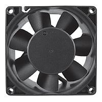 Qualtek Electronics FMA1-08025WBHW12 EC Fans EC FAN, 80x80x25mm, 2-BALL BEARING, HIGH SPEED, 100-240VAC, WIRE LEADS