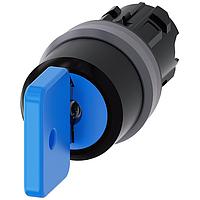 SIEMENS 3SU10304GN010AA0 Key Operated KEY SW, 3POS, MOM, KEY REMOVAL CENTER