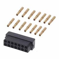 Harwin M80-6131445 Receptacle Housing Cable Conn Kit, 14P Female,Dbl Rw, 22AWG