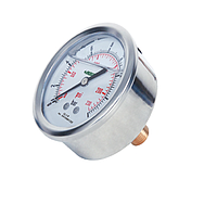 INSIZE 5207-C3D1L4W2R19 Bourdon Tube Pressure Gauges (Liquid Filled) (0~60bar/0~850psi; 1/8NPT; Ø40mm)