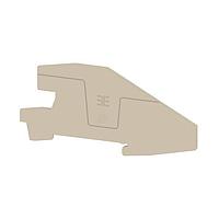 Weidmuller 2668960000 End Plate End plate (terminals), 102.9 mm x 2 mm, dark beige