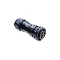 Amphenol LTW ADC-07BFFC-SL7SP0 Standard Circular Connector Ceres, Large Size, Plastic, 20A, 07 pins, Female Connector, Female Contact, Straight, Screw Thread, Crimp, Field Installable, F8.0 - F10.0mm, IP67