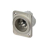 NEUTRIK NC5MD-LX-M3 Receptacles 3P M RECEPT DLX SER SODER CUPS NCKL/SIL
