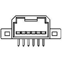 AMP Connectors - TE Connectivity 638102-1 Housings 040 6P CAP ASY I NT SP KEY