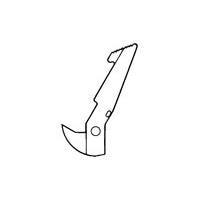 AMP Connectors - TE Connectivity 499287-1 Accessories HEADER LATCH