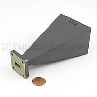 Fairview SH151-20 WR-51 Standard Waveguide Horn With Flange and 20 dB Typical Gain Operating From 15 GHz to 22 GHz Frequency Range