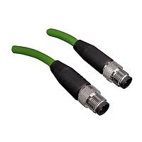 Stewart Connector BC-MADD020M Cat 6a M12 D-Code Cable Assembly Cat6a M12 D-Code to M12 D-Code 2 M