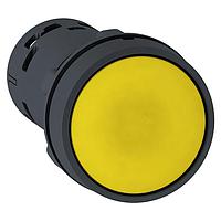 SCHNEIDER XB7NA81 Flush PB SPRING Rtn YELLOW 1NO