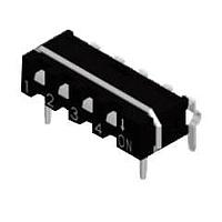 Diptronics SIP-04A-V DIP Switches Dip switch Single In Line