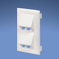 Panduit T70FV4WH Power Rated Fitting Snap-on Vertical Sloped Communication Fa