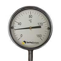 Sterling Sensors V20511500100 Direct Mount Dial Thermometer (150mm, Ø12.7mm, 0~100°C)