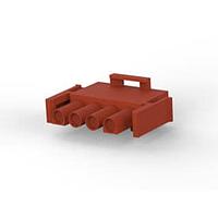 AMP Connectors - TE Connectivity 1-480702-1 Plug Housings PLUG HOUSE 4 POS BROWN UL94V-2