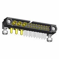 Harwin M80-5L11842M7-00-000-03-333 Power to the Board 18+3 Pos. Male Signal+Power Horizontal Throughboard Conn. Jackscrews