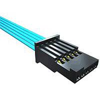 Samtec SFSST-05-28-H-10.00-DR-NDS Rectangular Cable Assemblies .050" Tiger Eye Single Row Discrete Wire Cable Assembly, Teflon Fluoropolymer Wire, Socket