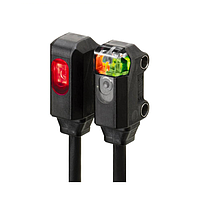 OMRON E3T-ST12M 2M Ultracompact, Ultrathin Photoelectric Sensor with Built-in Amplifier (1000 mm, through-beam, NPN, Dark-ON)