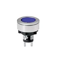 E-Switch LAPPLV30JGRNGRN Anti-Vandal Pushbutton, No Internal Switch Contacts, Pilot Indicator, Panel Mount, Front, Green, LED, Green, IP65