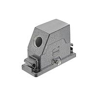 HARTING 19405161681 Hoods 16B HPR Compact Hood, LC (narrow), Central Lever Locking, 45deg Entry, M25