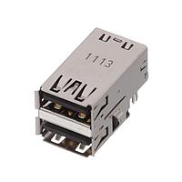 Amphenol Commercial Products GSB3115381RF1HR Micro USB Type AB Connectors USB3.0, A, RECEPTACLE, RIGHT ANGLE STACK SINK DIP.