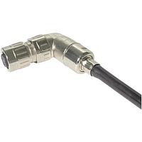 HARTING 21038814807 Headers & Wire Housings M12 X-code 8pin female shielded, crimp, slim design, angled, cable entry requires crimp flange set