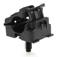 HellermannTyton 156-02707 Cable Mounting & Accessories Fir Tree Mount Ratchet Clamp, 0.50 - 0.77" Bundle Dia, FT6.5LG, PA66HIRHSUV, Black, 25/bag