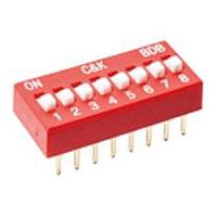 C&K BDB12 DIP Switches DIP 12P Standard Vertical Profile Red