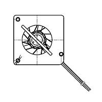 Sunon UB5U3-500B Brushless Blower Blower, 30x30x3mm, 5VDC, 88.18"H2O, Vapo, 4x Wire, Tach/PWM, IP58