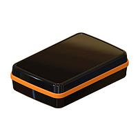 Serpac CX67DBKANO Hand Held CX-67 Series Waterproof Pocket Enclosure with Neon Orange Seal. Three-Piece Design, Polycarbonate Plastic, Integrated Waterproof Seal, IP 65, 66, 67; NEMA 4X, 12, 13 Ratings