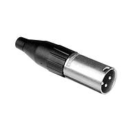 Amphenol Audio AC3MMJ Cable Connectors 3 Pole XLR Male Cable Connector Machined Contact Large Cable Clamp Nickel Finish