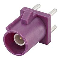 Rosenberger 59S10H-400T5-D PCB Connectors PlugPCBoardSolderPns Straight D BorViolet