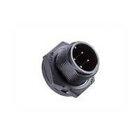 Amphenol LTW BB-04PMMP-SC7001 Standard Circular Connector Ceres, Standard Size, Plastic, 10A, 04 pins, Male Connector, Male Contact, Circular, Screw Thread, PCB 180, Receptacle, IP67