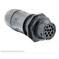 Eaton Souriau-Sunbank UTSX7JC1492SW Receptacles Jam nut receptacle, with cable gland backshell, for 12 female contacts, IP68/69K, keying W