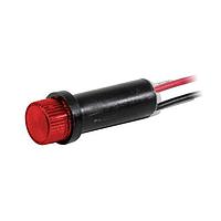 VCC 41W-NKR28H-CRO LED Panel Mount Indicators Wire Leads Hi Hat Red 28VDC