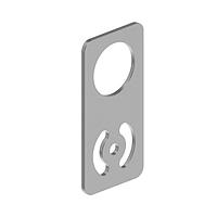 Banner Engineering SMBAMS30P LED Mounting Brackets Bracket: 30 mm flat bracket; Material: 12 Gauge Cold-Rolled Steel; Curved mounting slot for versatility/orientation