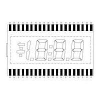Lumex LCD-S3X1C50TR/C LCD Numeric Display Modules .5" 3.5 Digit TN REF