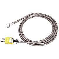 OMEGA WTT-HD-72-S Heavy Duty Bolt-On Thermocouple with SS Washer Housing & Armor Cable (Thermocouple Type T, 260 °C)