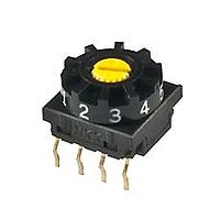 NKK Switches FR01SC10P-S Rotary Switches 10 POSTION COMP CODE DIAL ACTUATOR PC