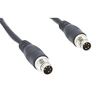 NorComp CCA-000-M02R190 Sensor Cables / Actuator Cables M8 5 pos Male/Male straight/straight 2m