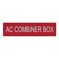 HellermannTyton 596-00756 Solar Label Solar Label, AC COMBINER BOX, 4.0" x 1.0", VL, Red, 50/roll
