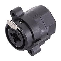 Amphenol Audio ACJC6V BULK Receptacles 1/4" XLR Dual Chassis Mount C Type Stereo Vertical PCB Latching Non-switch XLR