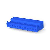 AMP Connectors - TE Connectivity 4-643815-2 Receptacle Housing 12P ASSY POL RIB WHITE W/BLUE STRIPE