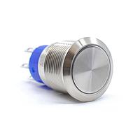 E-Switch ULV4F23SS5H5 Anti-Vandal Anti-vandal, SPDT, On-On, Panel Mount, Front, Silver, LED, Red/Blue, IP67