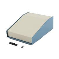 Hammond Manufacturing 1456FH3WHBU Sloped 15 Degree Slope Alum 8.3x3x6.5"Beige/Blue