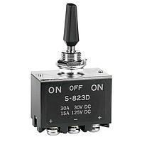 NKK Switches S823D High capacity standard size toggles DPDT ON-OFF-ON SCREW LUG